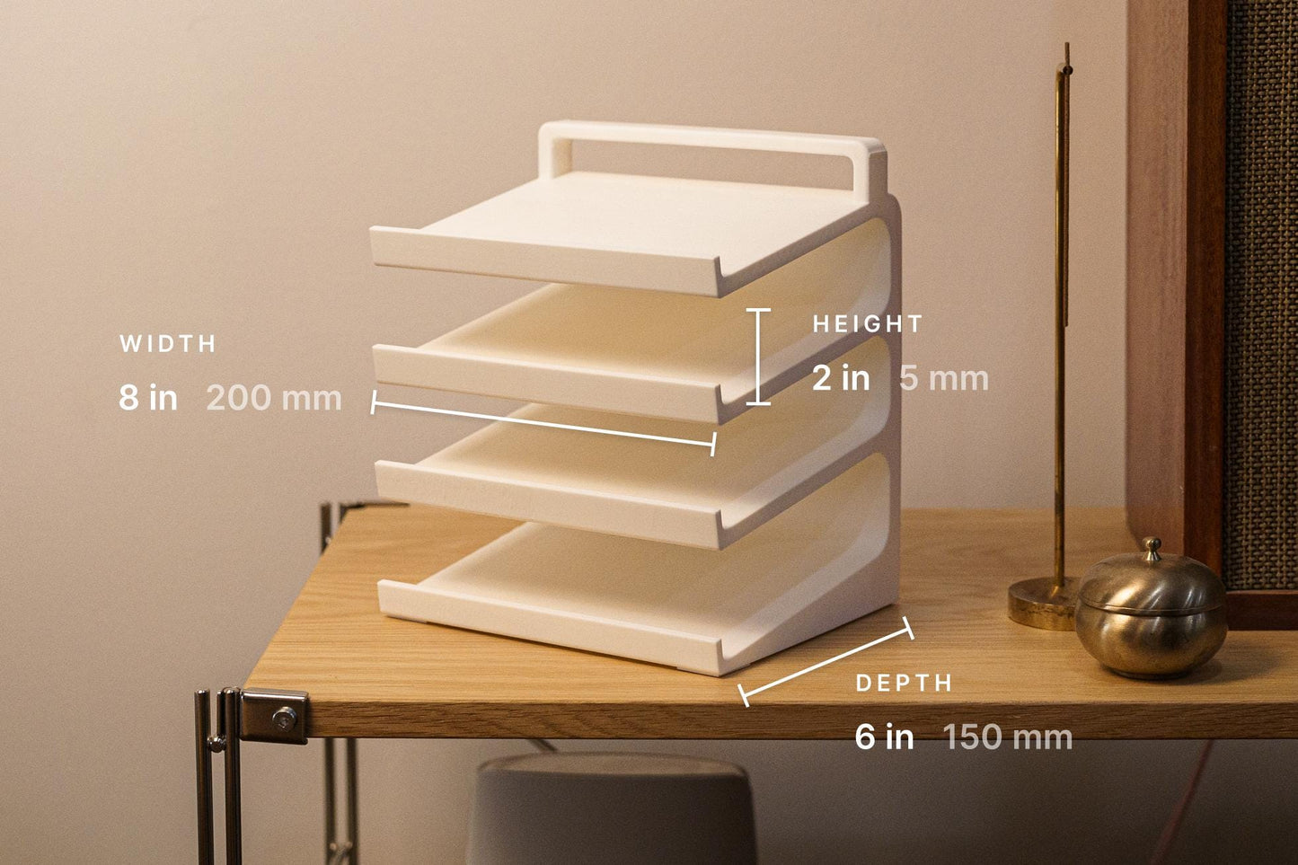 KDS-1WH: Keyboard Display Stand, Wide, Handle, 4 Tiers, Stable, Non-Slip, Fits Most Keyboards