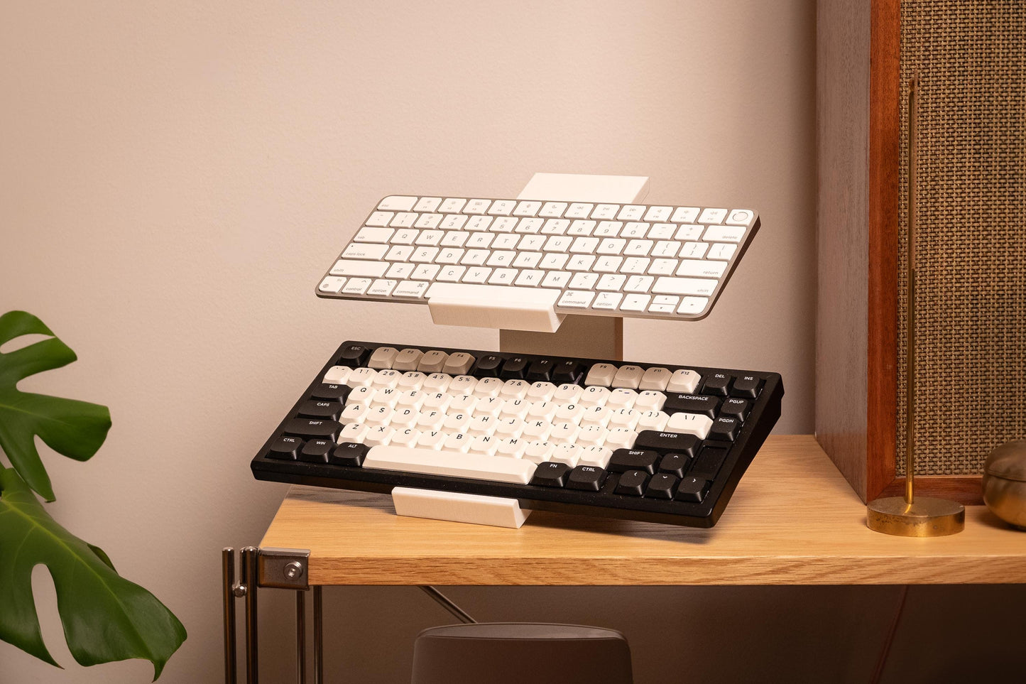 KDS-2: Keyboard Display Stand (2 Tiers) (Stable | Non-Slip | Fits Most Keyboards)
