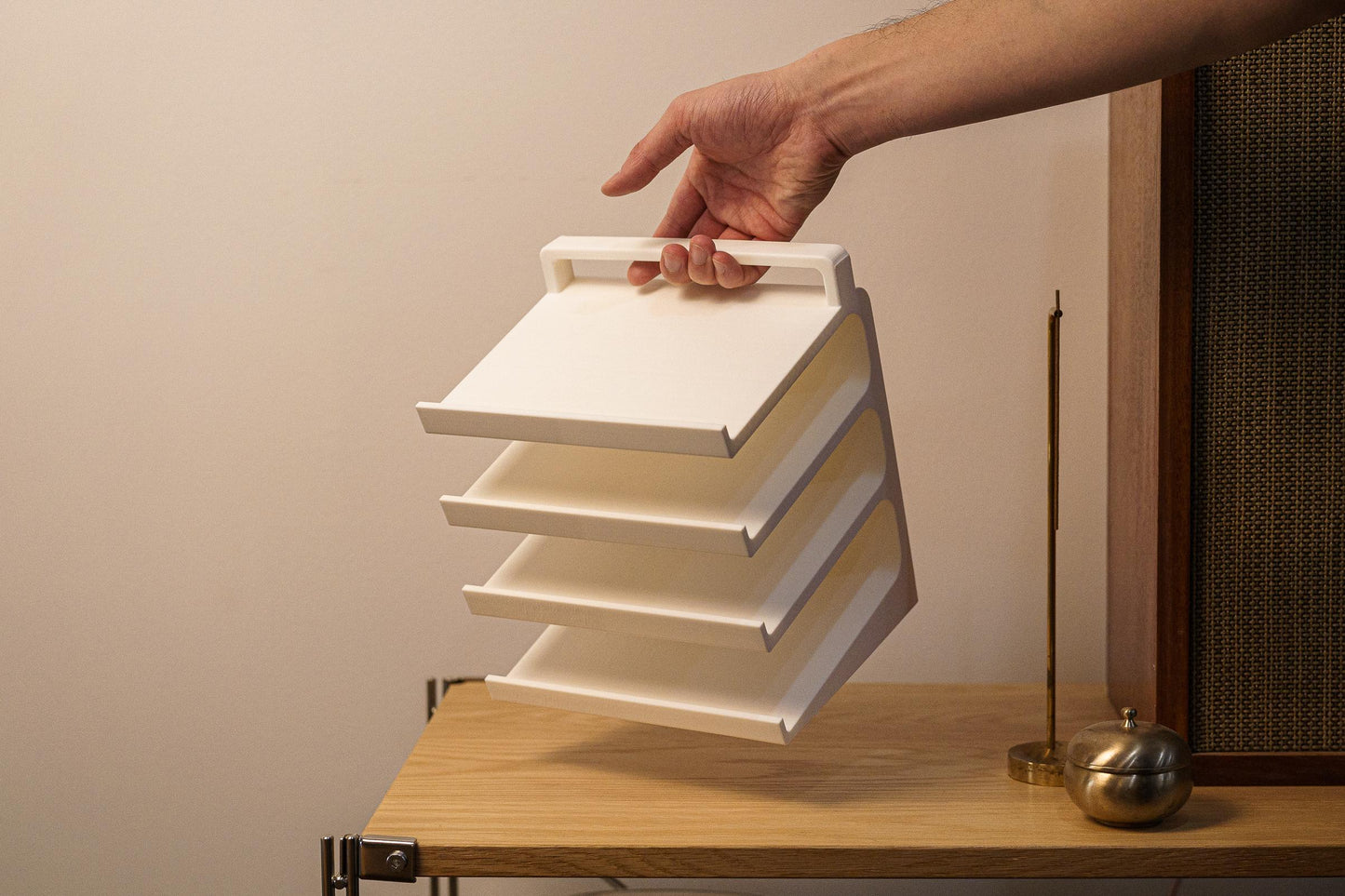 KDS-1WH: Keyboard Display Stand, Wide, Handle, 4 Tiers, Stable, Non-Slip, Fits Most Keyboards