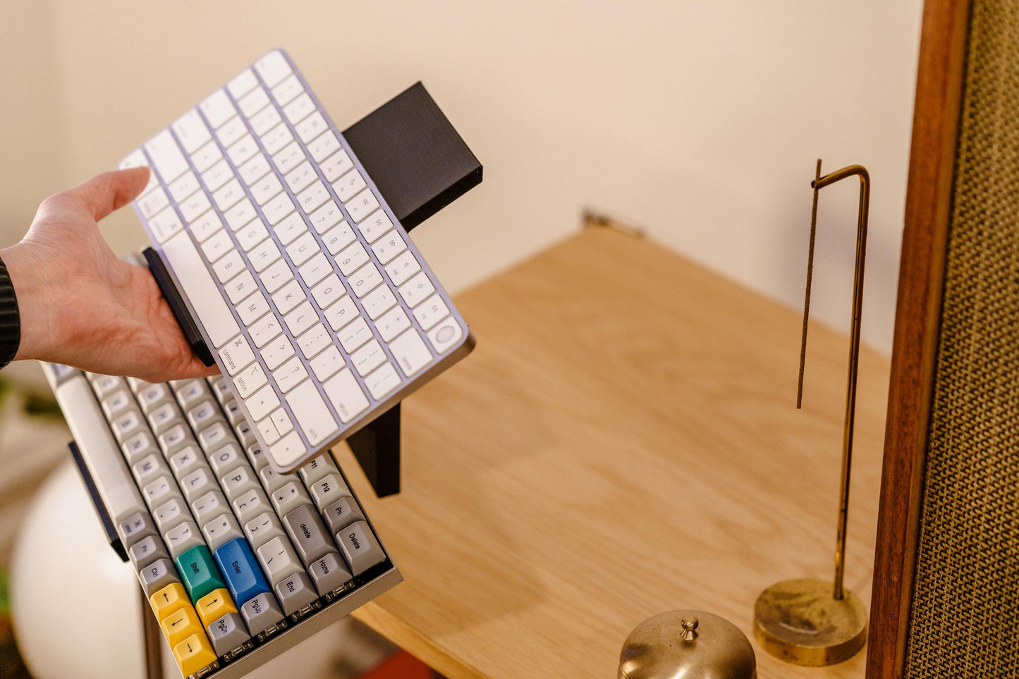 KDS-2: Keyboard Display Stand (2 Tiers) (Stable | Non-Slip | Fits Most Keyboards)