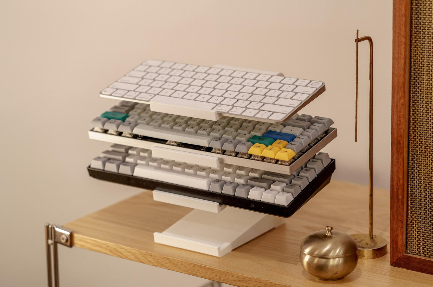 KDS-1: The Original Keyboard Display Stand, 4 Tiers, Stable, Non-Slip, Fits Most Keyboards