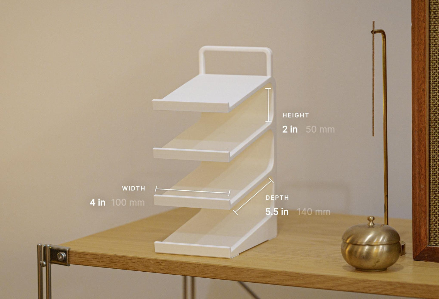 KDS-1H: Keyboard Display Stand, Handle, 4 Tiers, Stable, Non-Slip, Fits Most Keyboards